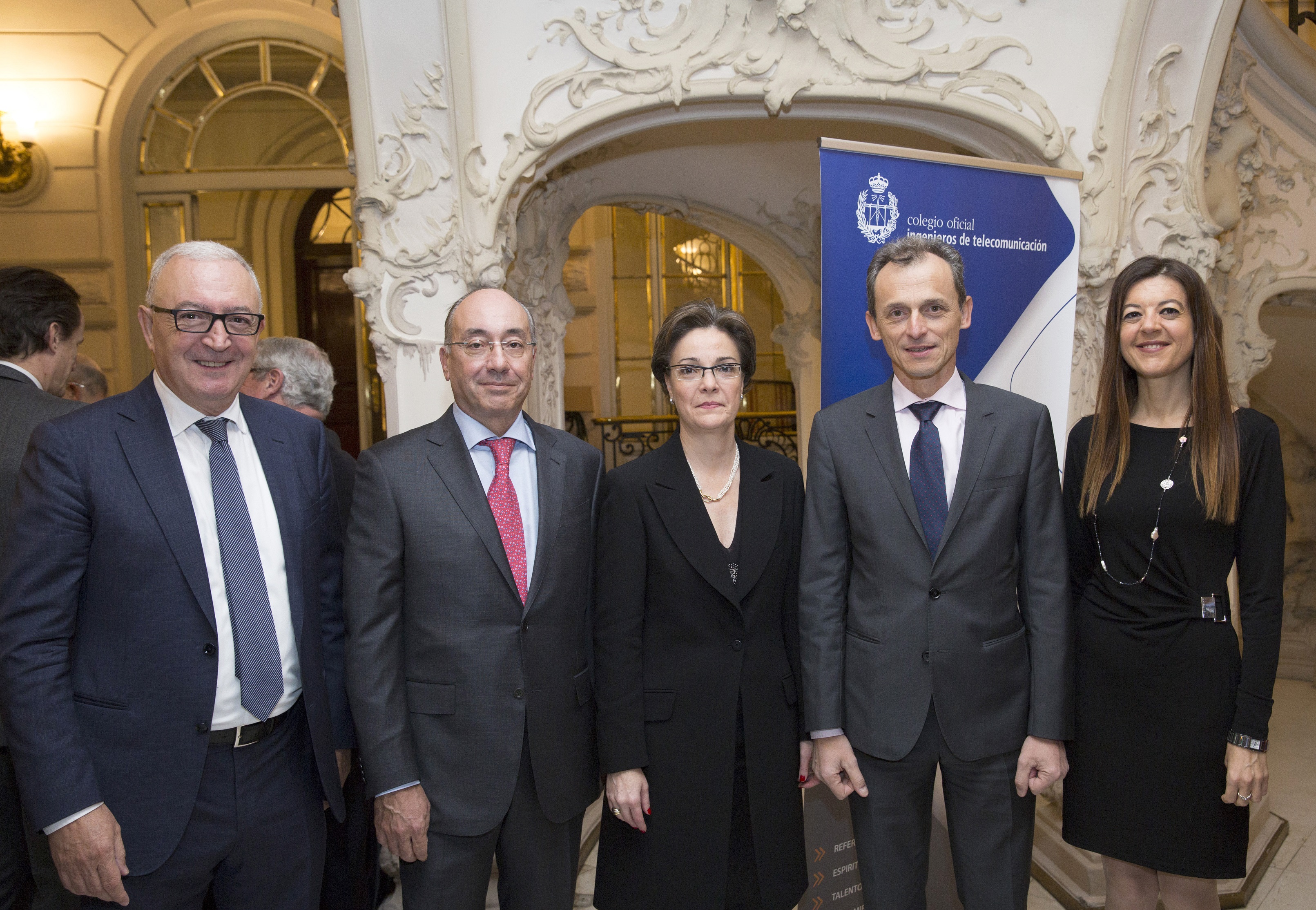 Antonio García Marcos, Ignacio Villaseca, Marta Balenciaga, Pedro Duque y Carolina Pascual